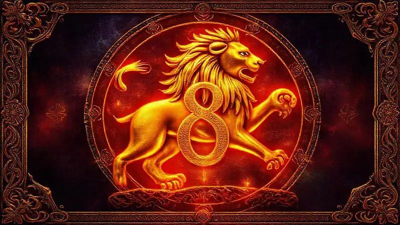 Ein luxuriöses, mystisches Barock-Symbol wird dargestellt